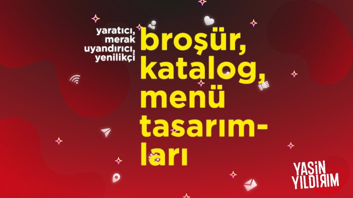 fark yaratarak broşür, katalog ve menü tasarlarım