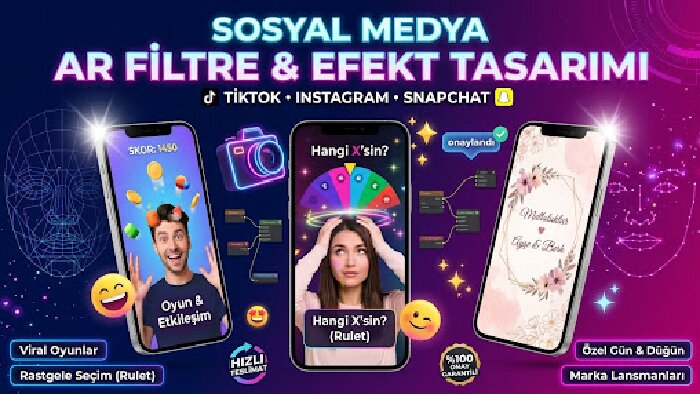 markanın sosyal medya tanıtımı için efektler tasarlarım