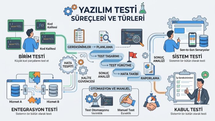 ürününüzün test senaryolarında destek olabilirim