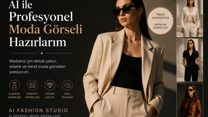 yapay zeka ile profesyonel moda görseli hazırlarım