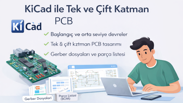tek ve çift katman pcb tasarımı yaparım