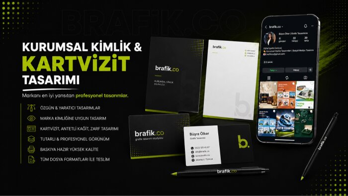 markanıza profesyonel kurumsal kimlik kazandırırım