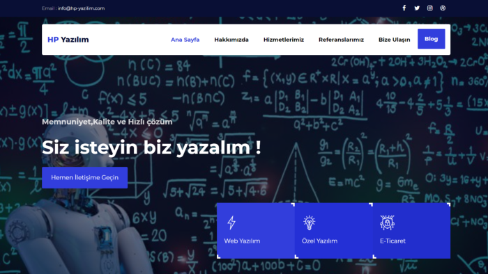Kişisel - Kurumsal Web Sitenizi Hazırlarım