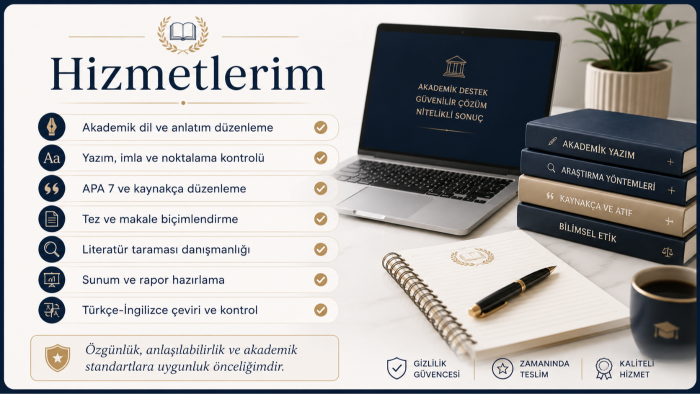akademik metinlerinizi profesyonelce düzenlerim