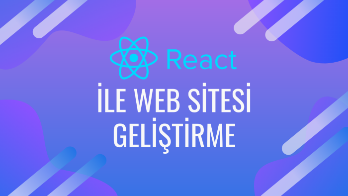 react ile web sitesi geliştiririm