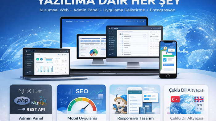 yazılım projelerinizi uçtan uca analiz eder geliştiririm
