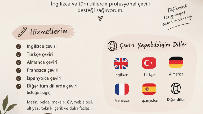 kelimeleri anlamlı çevirilere dönüştürürüm