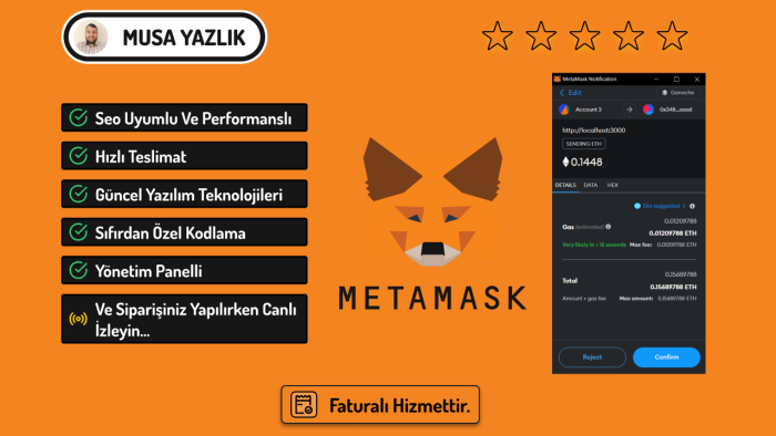 Metamask(Web3 js), Next js ile e-ticaret sitesi yapabilirim