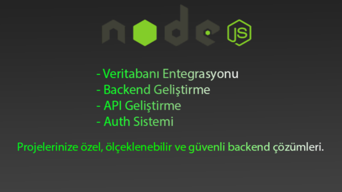 sizin için profesyonel back-end sunucusu geliştirebilirim