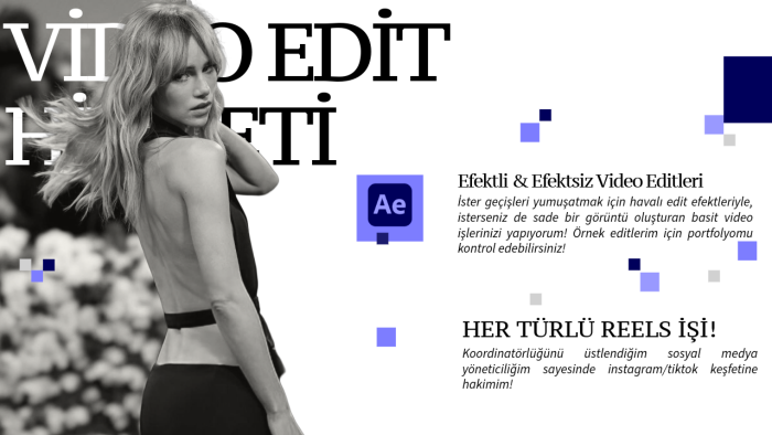 video işlerinizi editleyebilirim