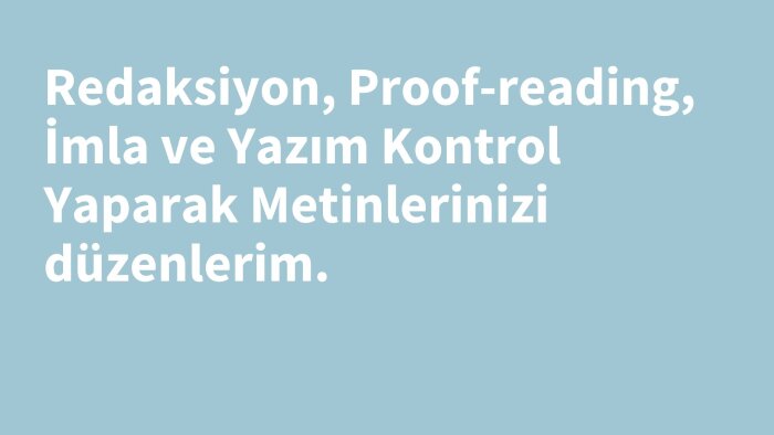 metinlerinizi daha düzenli ve akıcı bir hale getirebilirim