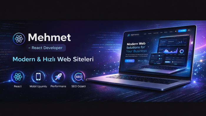 modern ve hızlı React web siteleri geliştiririm