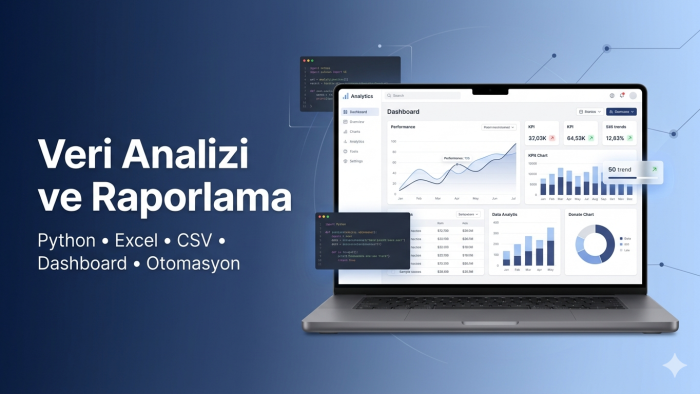 python ile veri analizi ve raporlama yaparım