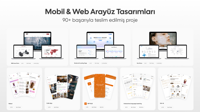 web/mobil arayüz tasarımlarınızı (UI/UX) yaparım
