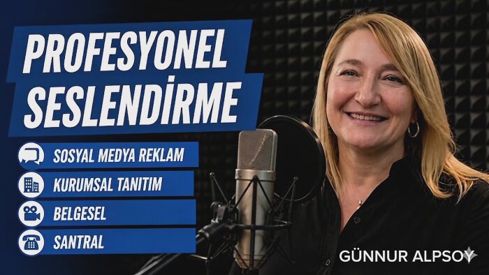 profesyonel seslendirme hizmeti veriyorum