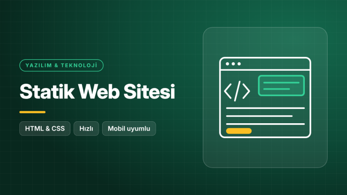 HTML ve CSS ile hızlı açılan statik web sitesi geliştiririm