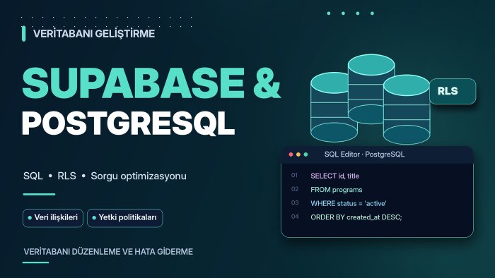 Supabase ve PostgreSQL veritabanınızı düzenlerim