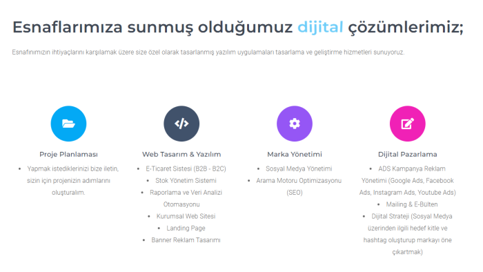 işletmenize özel web yazılımı geliştiririmi yapabilirim