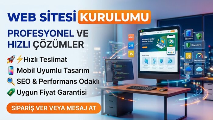 profesiyonel web sitenizi tasarlarım