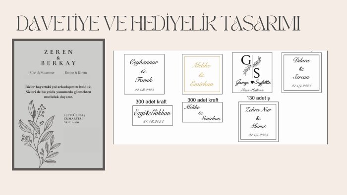 davetiye tasarımlarınızı yapabilirim