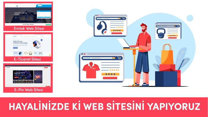 web sitenizi anahtar teslim şeklinde yaparım