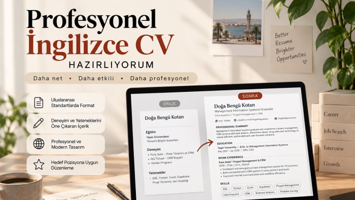 profesyonel İngilizce CV hazırlıyorum