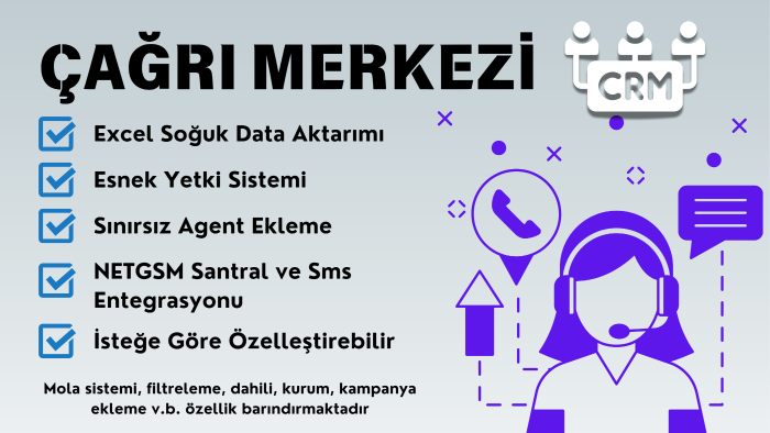 çağrı merkezi için crm kurabilirim