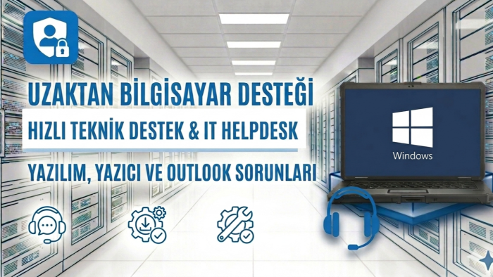 uzaktan bilgisayar ve teknik destek hizmeti veririm