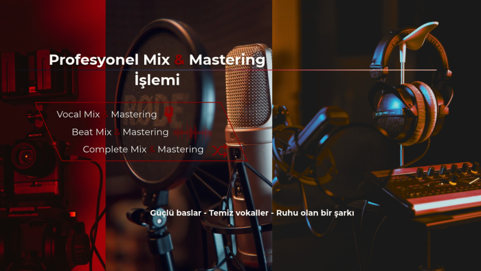 şarkınıza istediğiniz duyguya özel mix & mastering yaparım