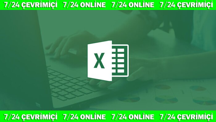excel ile ilgili istediğiniz çalışmayı yapabilirim