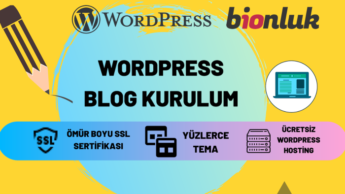sizin için kişisel blog sitesi kurabilirim