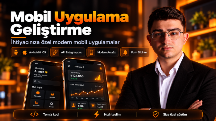 Android ve iOS uygulama geliştiririm