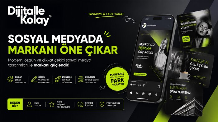 markanıza özel sosyal medya tasarımları hazırlarım