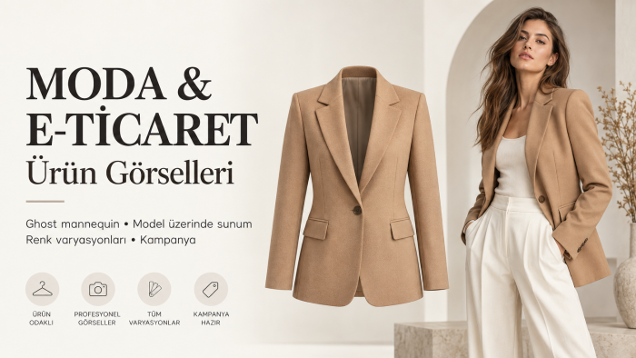 moda ve e-ticaret için gerçekçi ürün görselleri hazırlarım