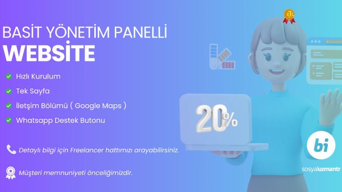 kolay yönetim panelli hızlı bir websitesi kurabilirim