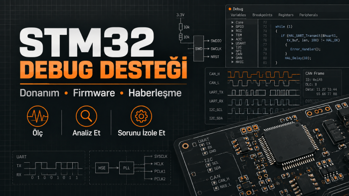 STM32 projelerinizde debug desteği veririm