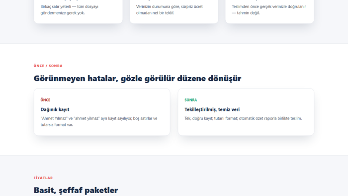işletmenize landing sayfası tasarlıyorum