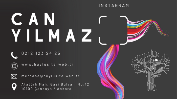 istediğiniz kartvizit tasarlayabilirim