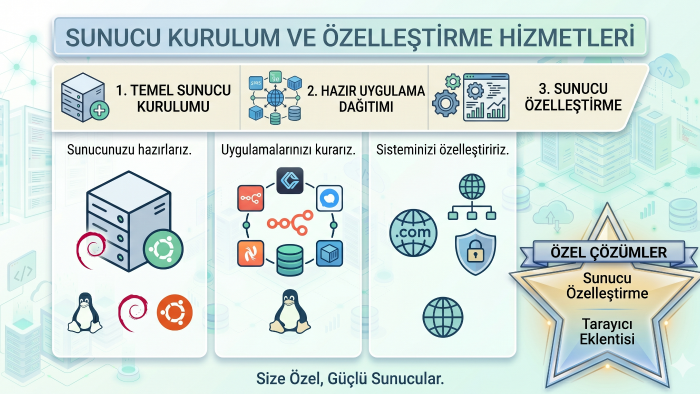 sunucu kurulumu ve self hosted yapabilirim