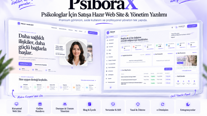 psikologlar için PsiboraX web sitesi kuruyorum
