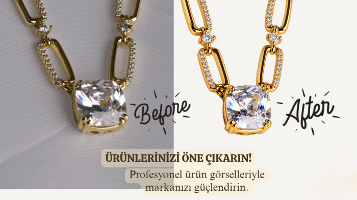 e-ticaret ürün fotoğraflarını profesyonelce düzenlerim
