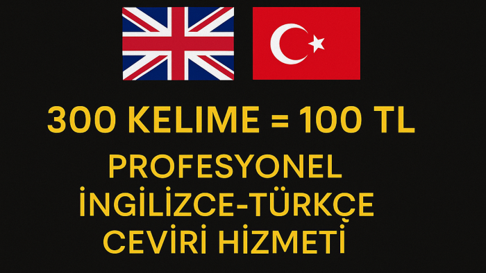 sizin için profesyonel bir şekilde çeviri yapabilirim