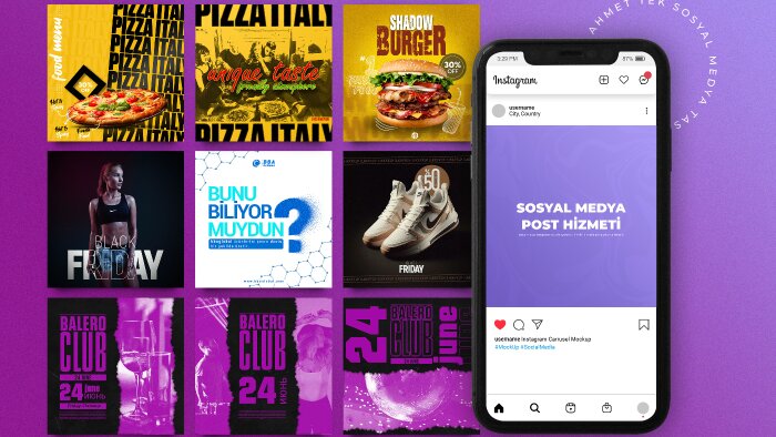 sosyal medya hesaplarınız için etkileyici tasarımlar yaparım