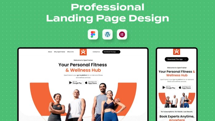 markanız için modern landing page tasarlar geliştiririm
