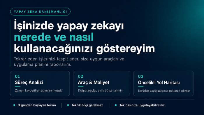 süreçlerinizi hızlandırmanız için gereken analizi raporlarım