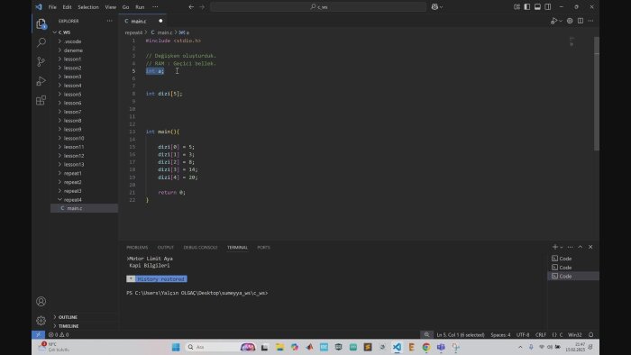 stm32, pic, C, C++ ve python dillerini öğretebilirim