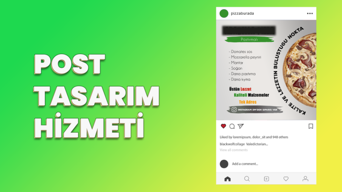 sizin için post tasarımı yapabilirim