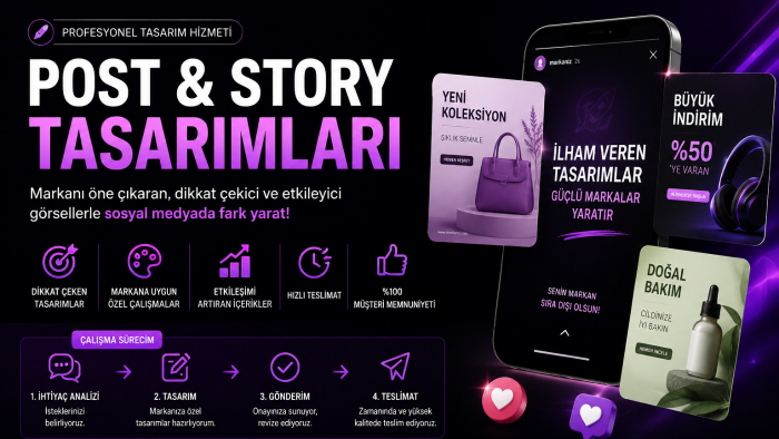 profesyonel post ve story tasarımları yapıyorum