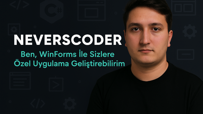 winforms ile sizlere özel uygulama geliştirebilirim