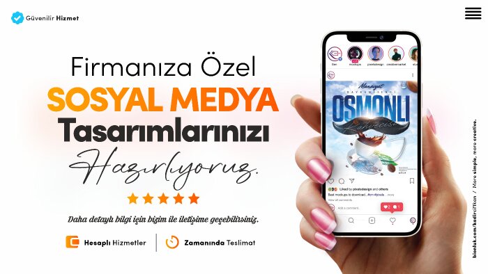 sosyal medyanıza etkili creative tasarımlar yaparım